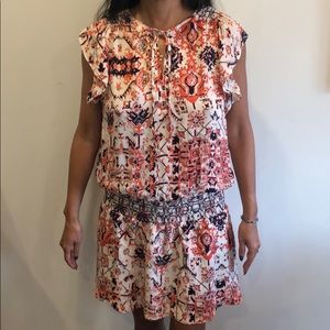 Parker printed silk mini dress